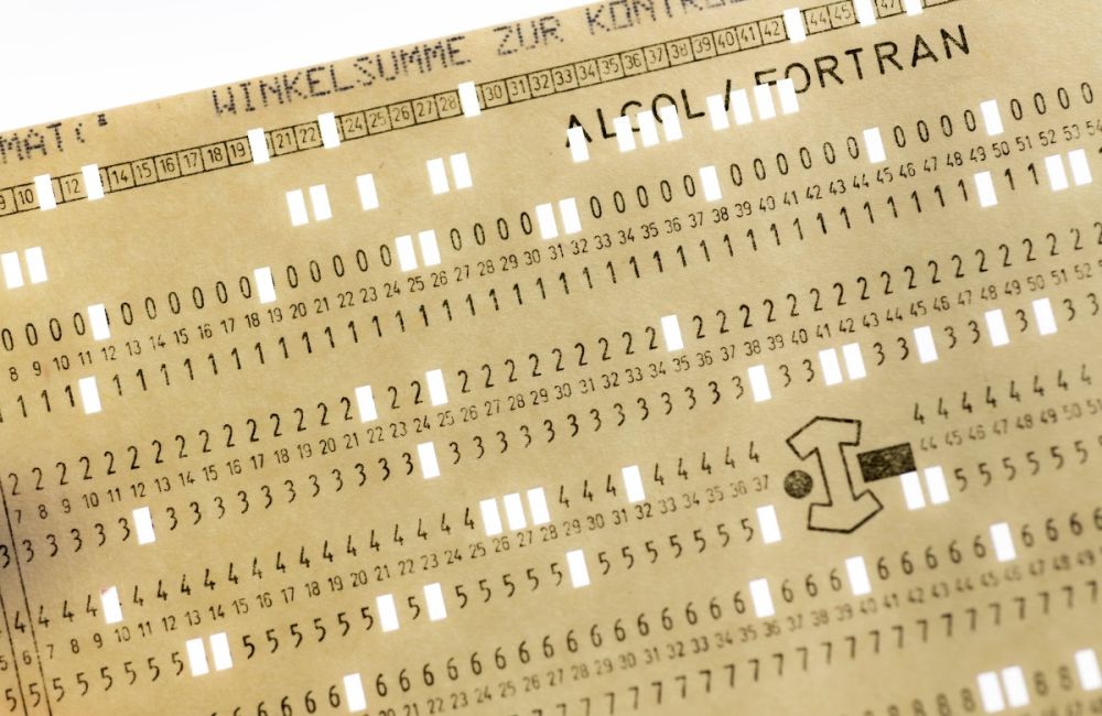 Image of a punch card